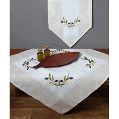Τραπεζομάντηλο bg23a (135cm x 175cm) oval ivory με κίτρινη ελιά 6978000003610 SilkFashion |  Τραπεζομάντηλα στο espiti