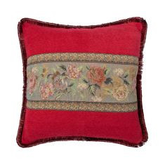 Μαξιλαροθήκη με κρόσσι 572 (65cm x 65cm) κόκκινο 6978000003942 SilkFashion |  Μαξιλάρια διακοσμητικά στο espiti