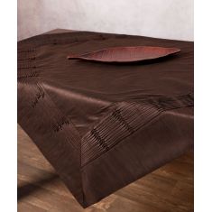 καρέ (85cm X 85cm) 3819Α καφέ 6978000004027 SilkFashion |  Τραπεζομάντηλα στο espiti