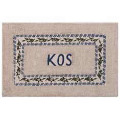 Πατάκι ελιά Κώς (50cm x 80cm) μπλέ 6978000004053 SilkFashion |  Μπάνιο στο espiti