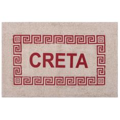 Πατάκι μαίανδρος Κρήτη (50cm x 80cm) κόκκινο 6978000004069 SilkFashion |  Πατάκια Μπάνιου στο espiti