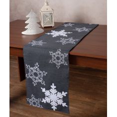 Χριστουγεννιάτικη τραβέρσα NW348 (35cm x 170cm) ανθρακί 5206978156229 SilkFashion |  Χριστουγεννιάτικα Τραπεζομάντηλα  στο espiti