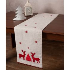 Χριστουγεννιάτικη τραβέρσα NW345 (35cm x 175cm) άμμου 5206978156267 SilkFashion |  Χριστουγεννιάτικα Τραπεζομάντηλα  στο espiti