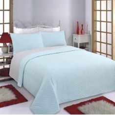 ΚΟΥΒΕΡΛΙ σετ (220cm x 240cm + 2 x 50cm x 70cm) DIAMOND skyblue/grey 5206978073816 SilkFashion |  Κουβερλί Υπέρδιπλα στο espiti