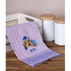 Σετ 12 τεμαχίων ποτηρόπανα γκοφρέ (50cm x 70cm) λιλά εκκλησία KOS 6978000004270 SilkFashion |  Πετσέτες Κουζίνας στο espiti