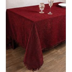 Σενίλ τραπεζομάντηλο 055 (200cm x 240cm) μπορντώ 6978000004291 SilkFashion |  Τραπεζομάντηλα στο espiti