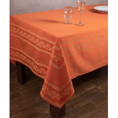 Ζακάρ τραπεζομάντηλο 1385 (154cm x 213cm) πορτοκαλί 6978000004299 SilkFashion |  Τραπεζομάντηλα στο espiti