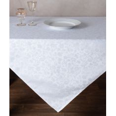 Ζακάρ τραπεζοκαρέ 1010 (135cm x 135cm) λευκό 6978000004316 SilkFashion |  Τραπεζομάντηλα στο espiti