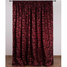 Κουρτίνα 081 (300cm x 275cm) με τρέσα μπορντώ 6978000004354 SilkFashion |  Ετοιμες μονοχρωμες κουρτίνες στο espiti
