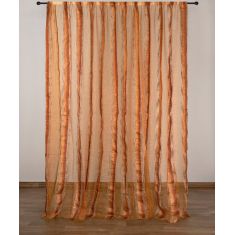 Κουρτίνα 6103 (280cm x 300cm) με τρέσα καφέ 6978000004362 SilkFashion |  Ετοιμες μονοχρωμες κουρτίνες στο espiti