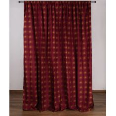Κουρτίνα nx6101 (300cm x 275cm) με τρέσα μπορντώ 6978000004387 SilkFashion |  Ετοιμες μονοχρωμες κουρτίνες στο espiti