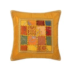 Μαξιλαροθήκη antic με φάσα (60cm x 60cm) κίτρινο σκούρο 6978000004394 SilkFashion |  Μαξιλάρια διακοσμητικά στο espiti