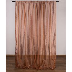 Κουρτίνα nx6104 (280cm x 300cm) με τρέσα καφέ 6978000004413 SilkFashion |  Ετοιμες μονοχρωμες κουρτίνες στο espiti