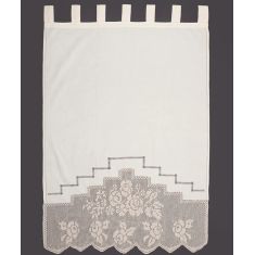 κουρτίνα BG11 ΠΛΕΚΤΟ (110cm x 150cm) ecru με τιράντες 6978000004464 SilkFashion |  Ετοιμες κουρτίνες με σχέδιο στο espiti