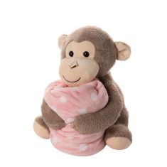 ΒΕΒΕ FLANNEL ΚΟΥΒΕΡΤΑΚΙ (80cm x 120cm) μπέζ μαιμουδάκι ρόζ 5206978157080 SilkFashion |  Βρεφικά Διάφορα στο espiti