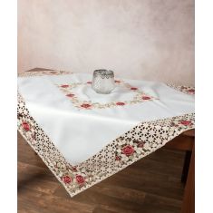 Σατέν κοφτό τραπεζοκαρέ (135cm x 135cm) 081 κόκκινο 6978000004760 SilkFashion |  Τραπεζομάντηλα στο espiti