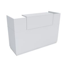 Γραφείο reception Lotus pakoworld σε λευκή απόχρωση  140x70x110εκ |  Reception γραφείου στο espiti