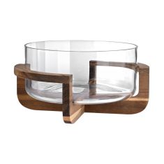 ESTIA ΣΑΛΑΤΙΕΡΑ ALLURE ΜΕ ΞΥΛΙΝΗ ΒΑΣΗ 30CM - 01-36621 Estia |  Είδη Σερβιρίσματος στο espiti