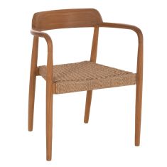 ΠΟΛΥΘΡΟΝΑ ΤΡΑΠΕΖΑΡΙΑΣ ROBBY HM18350 ΞΥΛΟ TEAK & ΣΧΟΙΝΙ VIRO ΦΥΣΙΚΟ 55x50x71Υεκ. |  Πολυθρόνες σαλονιού στο espiti