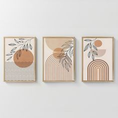 Πίνακας Zephra pakoworld τρίπτυχος με ψηφιακή εκτύπωση και πλαίσιο 33x1.5x48εκ |  Πίνακες στο espiti