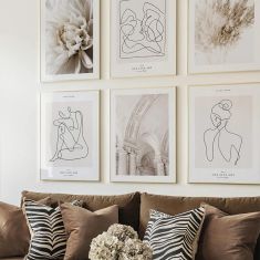 Πίνακας Greda pakoworld εξάπτυχος με ψηφιακή εκτύπωση και πλαίσιο 33x1.5x48εκ |  Πίνακες στο espiti