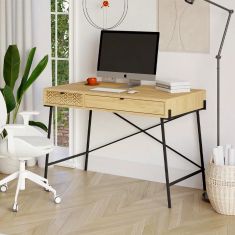 Γραφείο εργασίας Naive Megapap χρώμα sapphire oak 113,4x60x77,5εκ. |  Γραφεία στο espiti