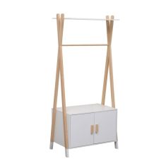 ΚΡΕΜΑΣΤΡΑ ΠΑΙΔΙΚH ΜΕ ΝΤΟΥΛΑΠΙ PASCHAL HM2495.03 ΜΕΛΑΜΙΝΗ-ΞΥΛΟ ΠΕΥΚΟΥ 76x44x170Υεκ |  Παιδικά έπιπλα στο espiti