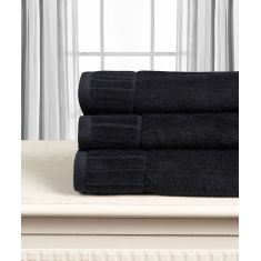 Βαμβακερή πετσέτα ΜΕΛΩΔΙΑ 600gsm (75cm x 150cm) black 5206978169366 SilkFashion |  Σετ Πετσέτες στο espiti