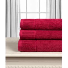 Βαμβακερή πετσέτα ΜΕΛΩΔΙΑ 600gsm (50cm x 100cm) crimson 5206978169410 SilkFashion |  Σετ Πετσέτες στο espiti