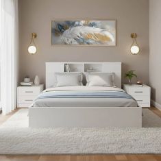 Σετ Κρεβατοκάμαρας Olympus White με Κρεβάτι 140x200εκ Σετ 3τεμ |  Σέτ Κρεβατοκάμαρας στο espiti