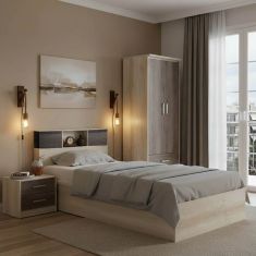 Σετ Κρεβατοκάμαρας Olympus Castillo Toro με Κρεβάτι 120x200εκ Σετ 3τεμ |  Κρεβάτια στο espiti