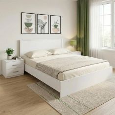 Σετ Κρεβατοκάμαρας Athos Λευκό με Κρεβάτι 160x200εκ Σετ 3τεμ |  Σέτ Κρεβατοκάμαρας στο espiti