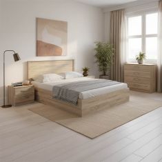 Σετ Κρεβατοκάμαρας Athos Sonoma με Κρεβάτι 160x200εκ Σετ 4τεμ |  Σέτ Κρεβατοκάμαρας στο espiti
