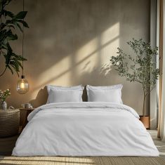 Beauty Home Σετ σεντόνια υπέρδιπλα με λάστιχο Art 1700 Harmony 170x200+30 Λευκό       |  Μονόχρωμα Υπέρδιπλα στο espiti