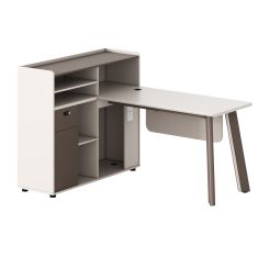 ΓΡΑΦΕΙΟ ΑΡΙΣΤΕΡΗ ΓΩΝΙΑ NEWLINE HM18275L ΜΕΛΑΜΙΝΗ ΕΚΡΟΥ-ΠΟΔΙΑ ΑΛΟΥΜΙΝΙΟΥ 160x120x105Υεκ |  Γραφεία στο espiti