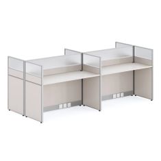 ΣΤΑΘΜΟΣ ΕΡΓΑΣΙΑΣ 4 ΘΕΣΕΩΝ ΣΕΙΡΑ NEWLINE HM18288 ΜΕΛΑΜΙΝΗ ΚΡΕΜ 249x123x110Υεκ |  Γραφεία στο espiti