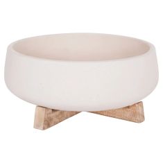 ΓΛΑΣΤΡΑ ΕΣ.ΧΩΡΟΥ FRELLO HM4674.02M ΛΕΥΚΟ FIBER CEMENT--TEAK ΒΑΣΗ 27x26,5x12Υεκ. |  Φυτά συνθετικά - Λουλούδια στο espiti