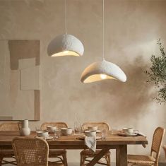 Φωτιστικό οροφής Luna Megapap E27 fiberglass δίφωτο χρώμα λευκό Ø70x115εκ. |  Οροφής στο espiti