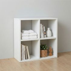 Βιβλιοθήκη Cube Megapap χρώμα λευκό 60x20x60εκ. |  Βιβλιοθήκες στο espiti