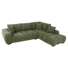 ΚΑΝΑΠΕΣ ΓΩΝΙΑ (ΔΕΞΙΑ) COVEN HM3266.14R ΠΡΑΣΙΝΟ ΥΦΑΣΜΑ 298x102-208x85Υεκ. |  Καναπέδες γωνιακοί στο espiti