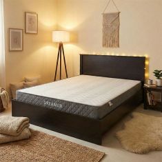 Κρεβάτι με στρώμα Athos-Dreamer pakoworld wenge 160x200εκ |  Κρεβάτια στο espiti