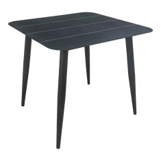 Τραπέζι Vista pakoworld αλουμίνιο σε μαύρη απόχρωση 80x80x72εκ |  Τραπέζια κήπου στο espiti