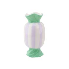 Beauty Home Βάζο “καραμέλα” – Μέντα/Λιλά 9,5×9,5x21cm       |  Βάζα στο espiti