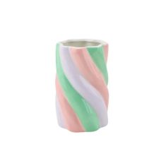 Beauty Home Βάζο “Marshmellow” – Ροζ/Μέντα/Λιλά – 10x10x15cm       |  Βάζα στο espiti