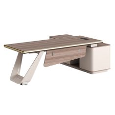 ΓΡΑΦΕΙΟ ΑΡΙΣΤΕΡΗ ΓΩΝΙΑ SUPERON HM2139L ΜΕΛΑΜΙΝΗ ΣΕ ΦΥΣΙΚΟ-ΜΠΕΖ--ΜΕΤΑΛ.ΠΟΔΙ 240x180x76Υεκ |  Γραφεία στο espiti