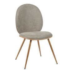 Καρέκλα Nerezy pakoworld σκελετός plywood με μπεζ-καφέ ύφασμα 57.5x48x88εκ |  Καρέκλες στο espiti