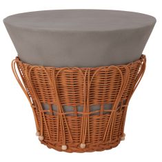 ΤΡΑΠΕΖΙ ΒΟΗΘΗΤΙΚΟ PERRAL HM18164.03S FIBER CEMENT ΓΚΡΙ-ΦΥΣΙΚΟ RATTAN--Φ42x36Υεκ |  Τραπέζια στο espiti