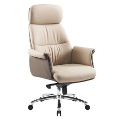 ΚΑΡΕΚΛΑ ΓΡΑΦΕΙΟΥ TOMLIN HM18358.02 ΜΠΕΖ-ΚΑΦΕ PU ΔΕΡΜΑ--ΒΑΣΗ ΧΡΩΜΙΟΥ 72x74x128Υεκ |  Καρέκλες γραφείου στο espiti