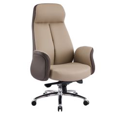 ΚΑΡΕΚΛΑ ΓΡΑΦΕΙΟΥ DRAMON HM18356.02 ΜΠΕΖ-ΚΑΦΕ PU ΔΕΡΜΑ--ΒΑΣΗ ΧΡΩΜΙΟΥ 66x70x132.5Υεκ |  Καρέκλες γραφείου στο espiti