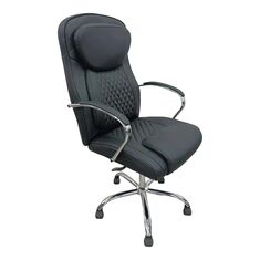 Καρέκλα γραφείου διευθυντή Quilted pakoworld pu μαύρο 62x70x116εκ |  Καρέκλες γραφείου διευθυντή SUPREME QUALITY στο espiti